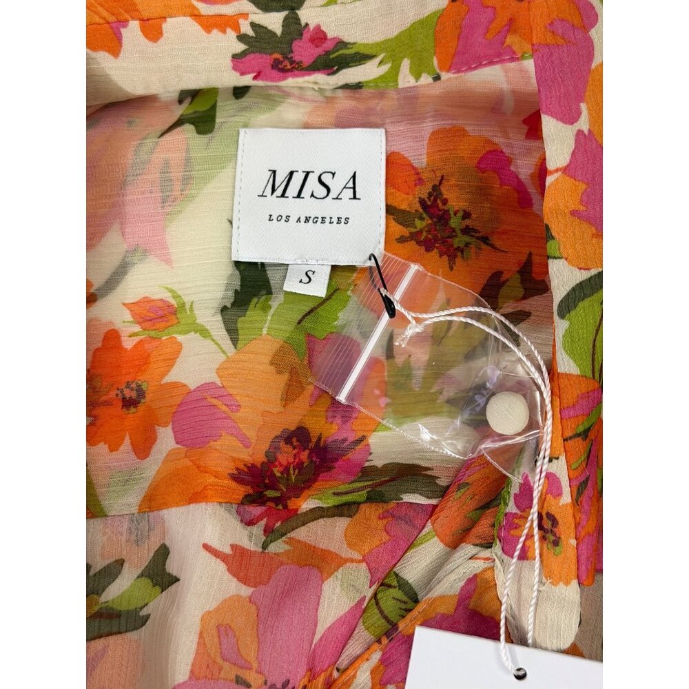 NWT Misa Los Angeles Floral Viola Dress | Palmarei Blooms | Chiffon | Size Small - Picture 7 of 7